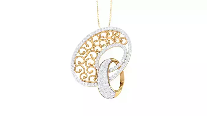 Women Pendant 3dm STL OBJ FBX Renders Details