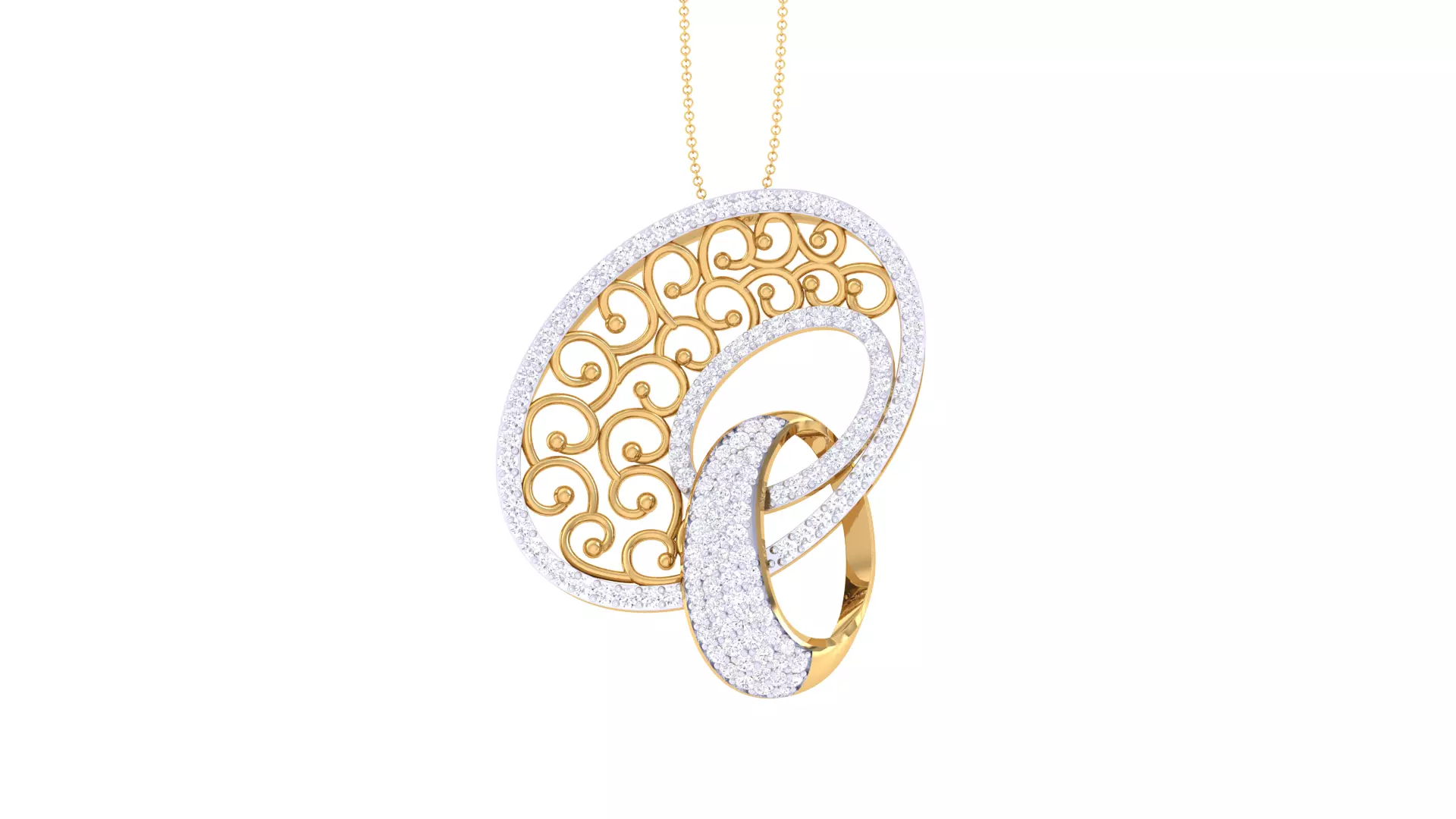 Women Pendant 3dm STL OBJ FBX Renders Details 3D print model_0