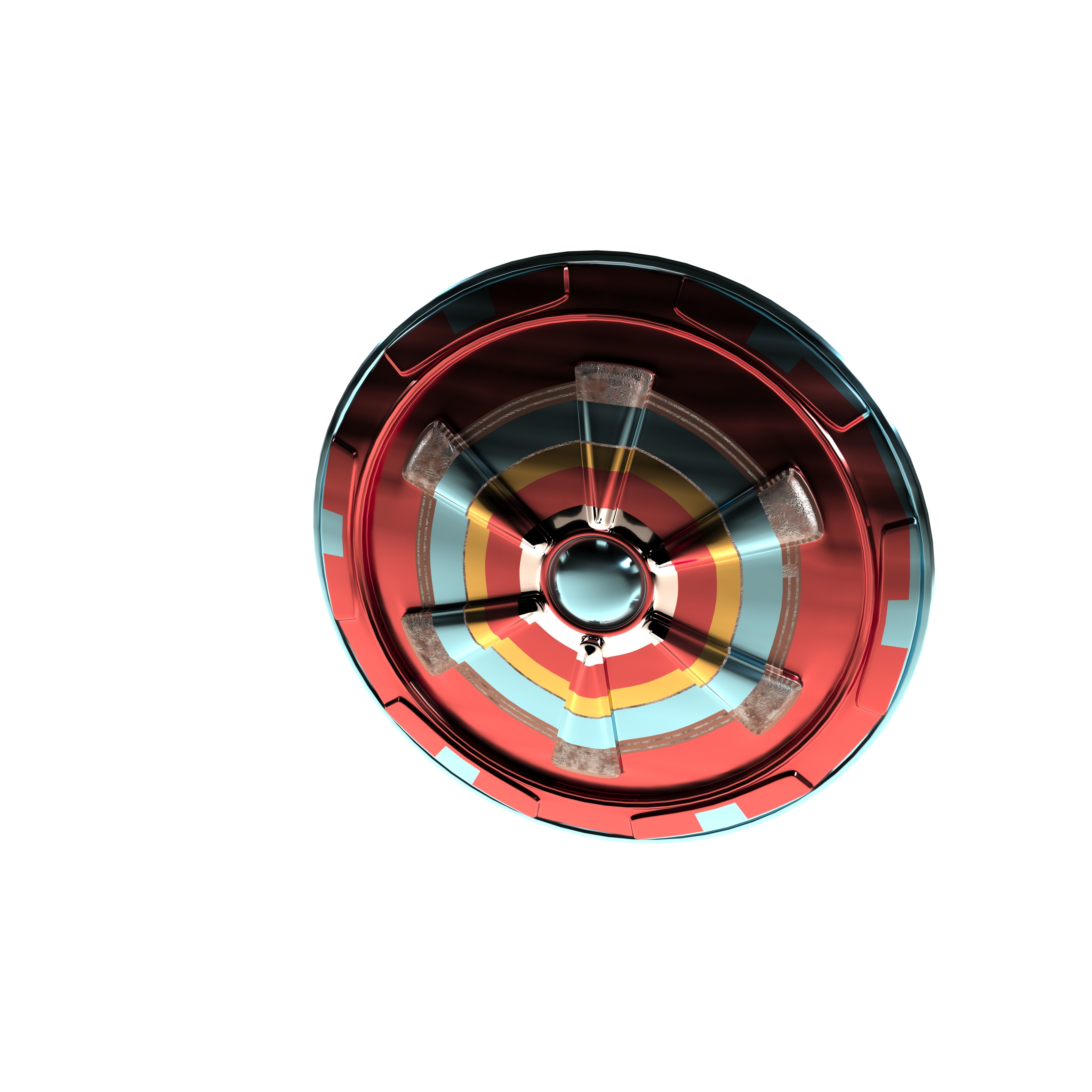 High poly Shiled shield 3D model_1