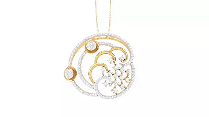 Women Pendant 3dm STL OBJ FBX Renders Details