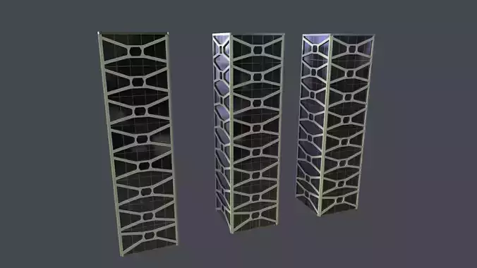 Building solar panel tower