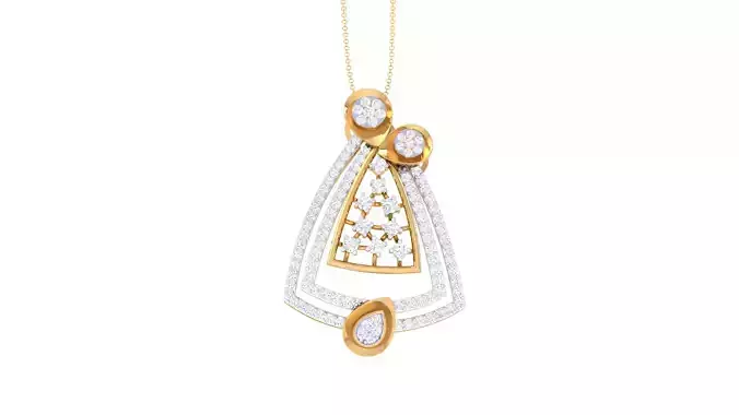 Women Pendant 3dm STL OBJ FBX Renders Details
