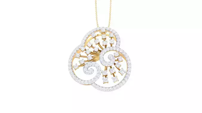 Women Pendant 3dm STL OBJ FBX Renders Details