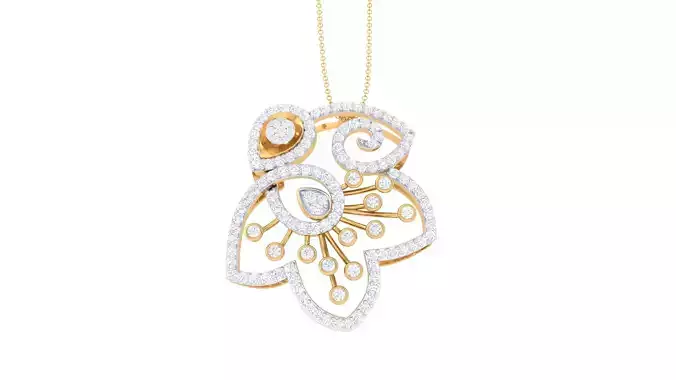 Women Pendant 3dm STL OBJ FBX Renders Details