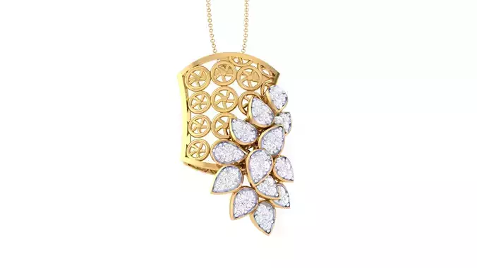 Women Pendant 3dm STL OBJ FBX Renders Details