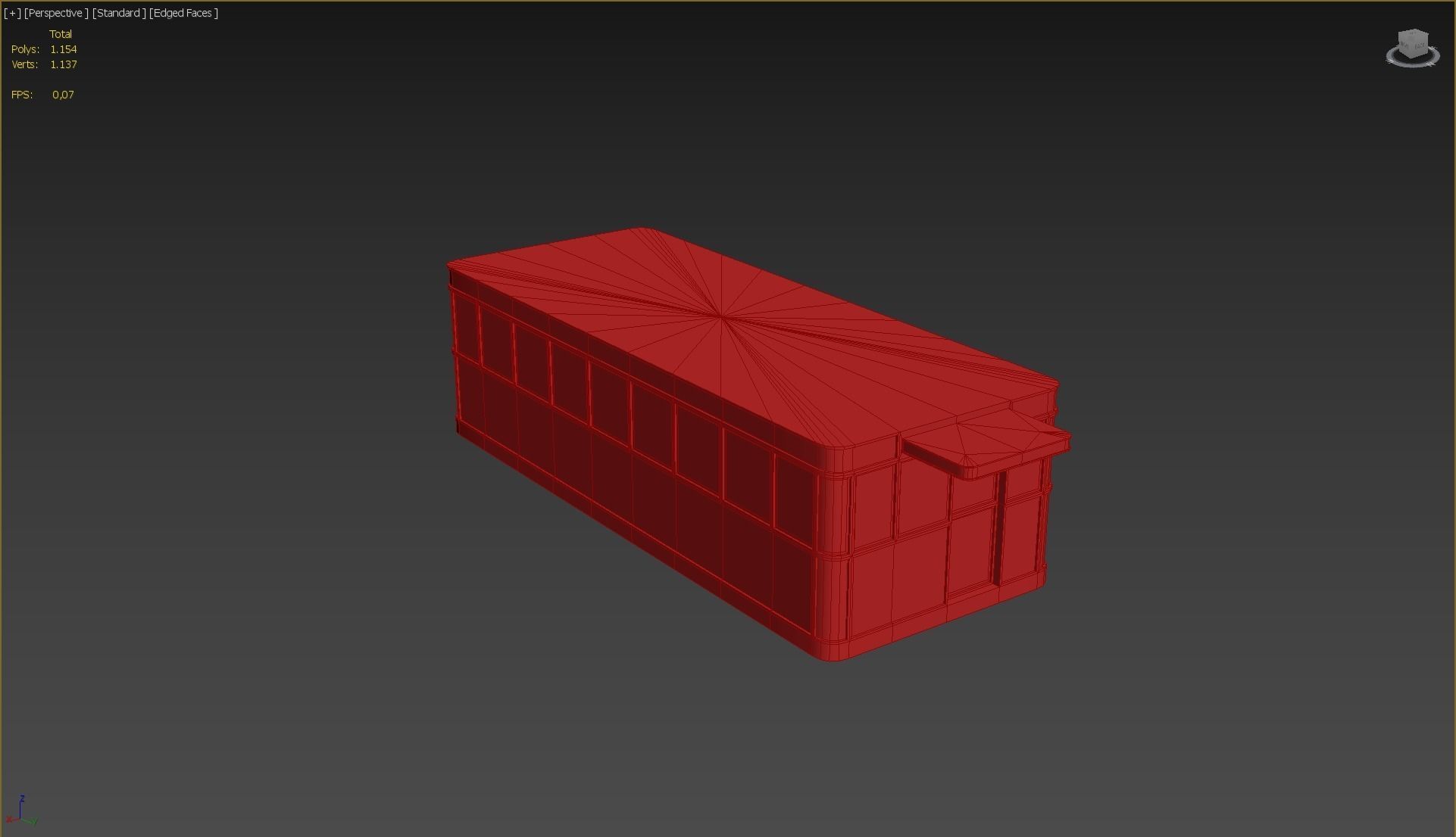 Diner metal box Low-poly 3D model_9