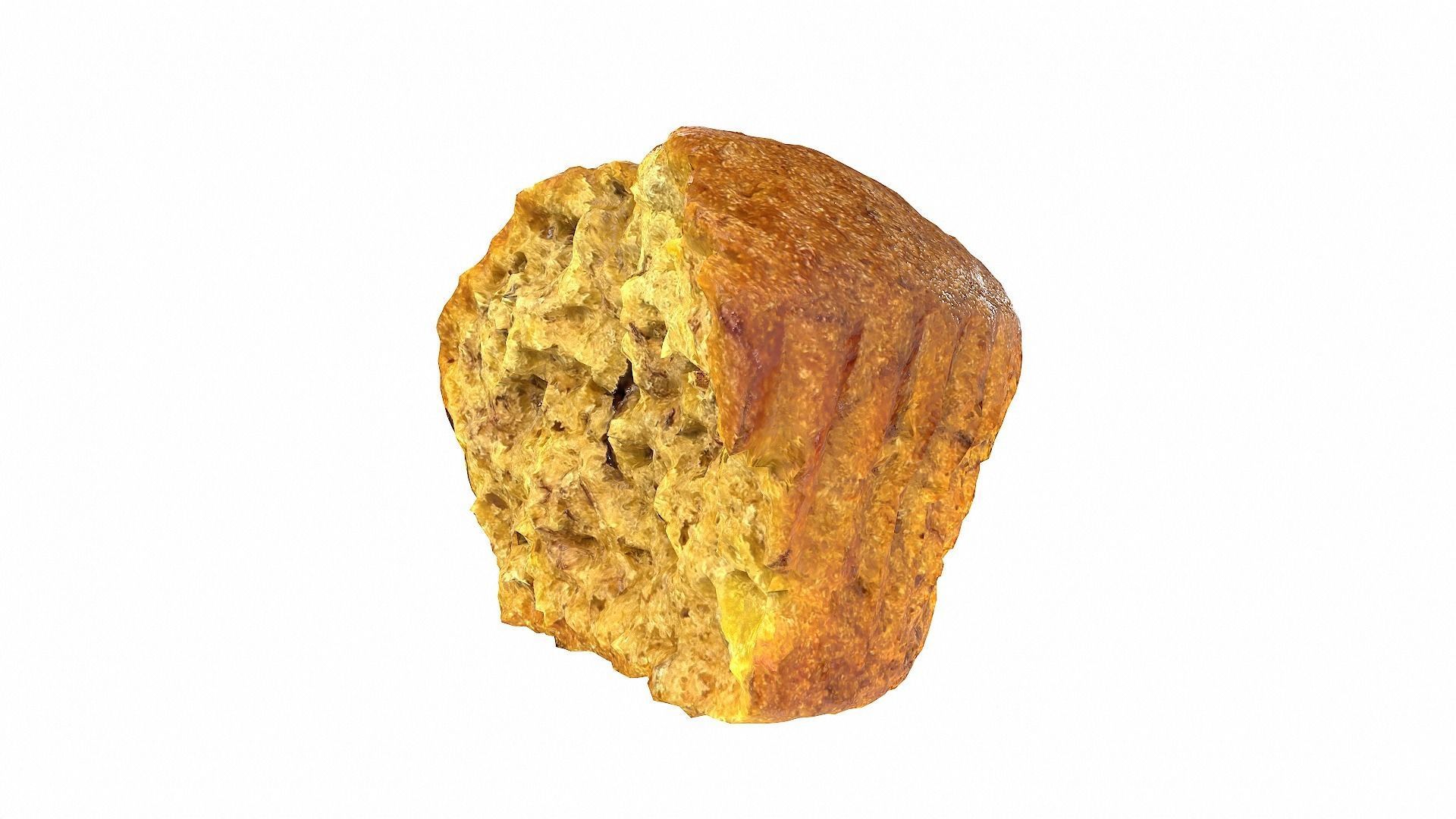 Banana cakes style3 Low-poly 3D model_3