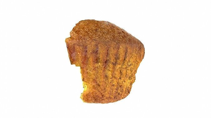 Banana cakes style3 Low-poly 3D model 4