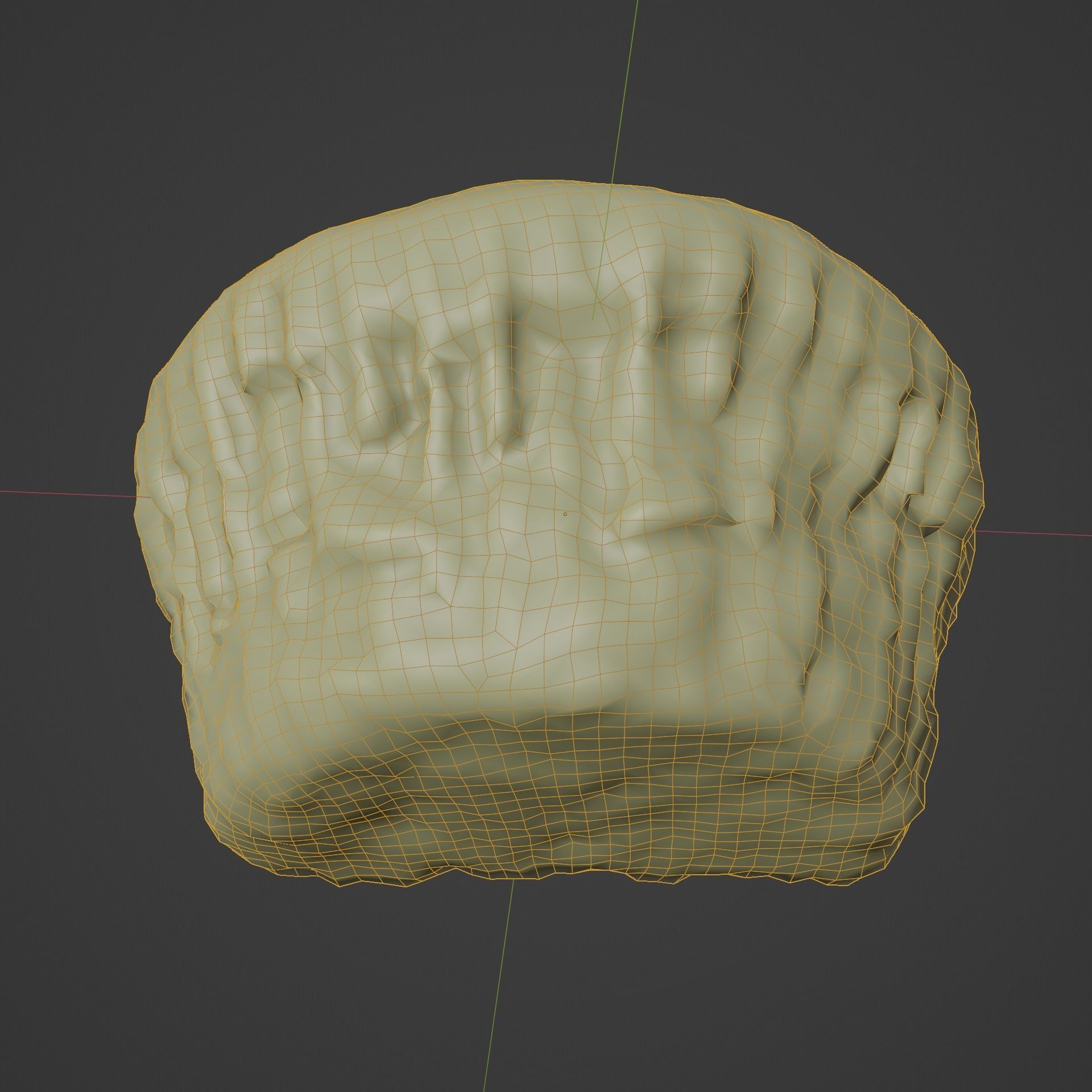 Banana cakes style3 Low-poly 3D model_16