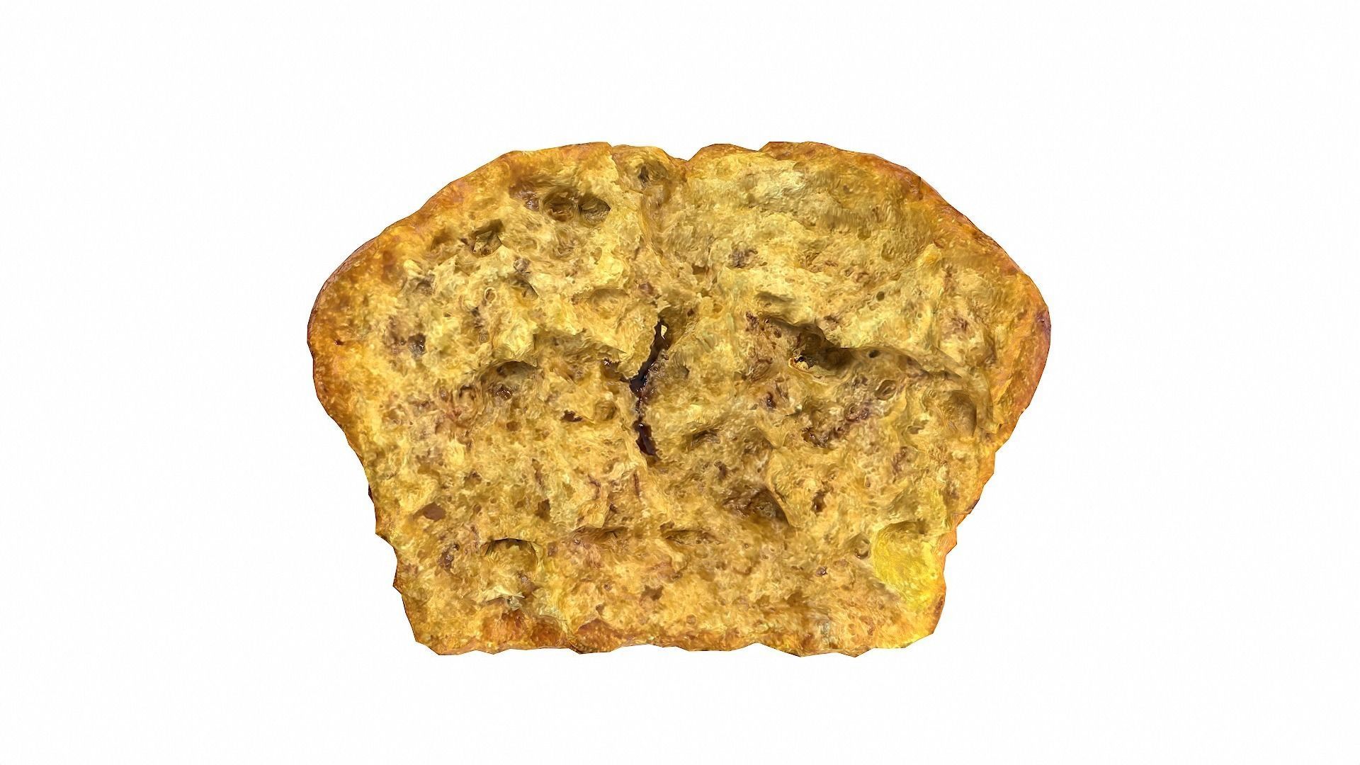 Banana cakes style3 Low-poly 3D model_2