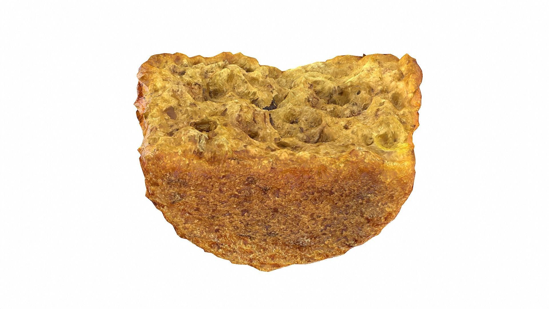 Banana cakes style3 Low-poly 3D model_10