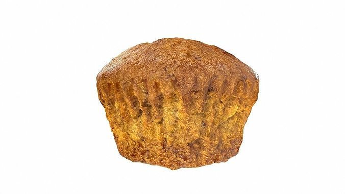 Banana cakes style3 Low-poly 3D model 6