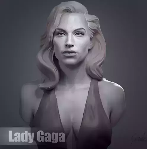 Lady Gaga 3D print model