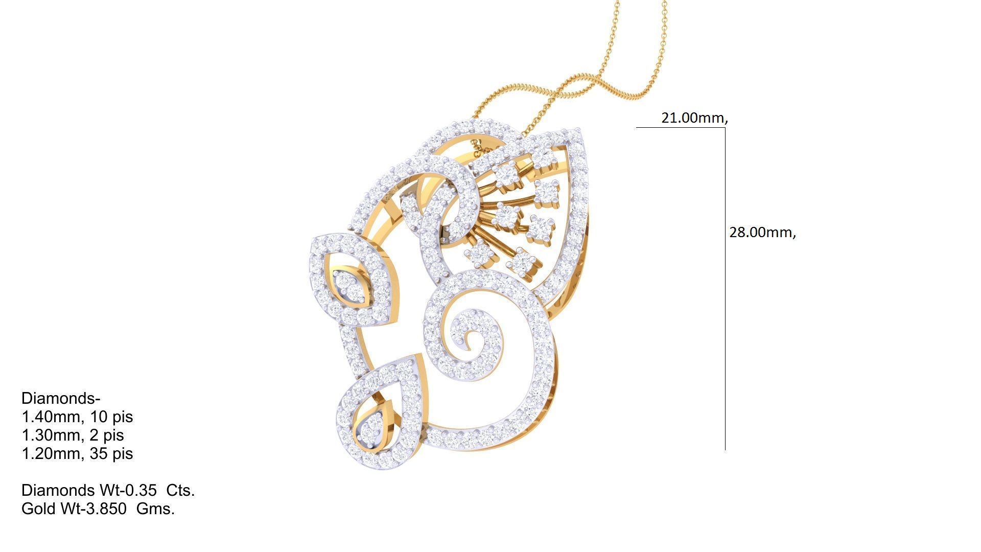 Women Pendant 3dm STL OBJ FBX Renders Details 3D print model_2