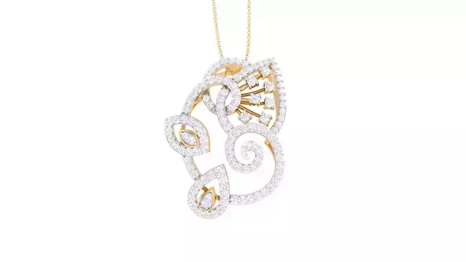 Women Pendant 3dm STL OBJ FBX Renders Details