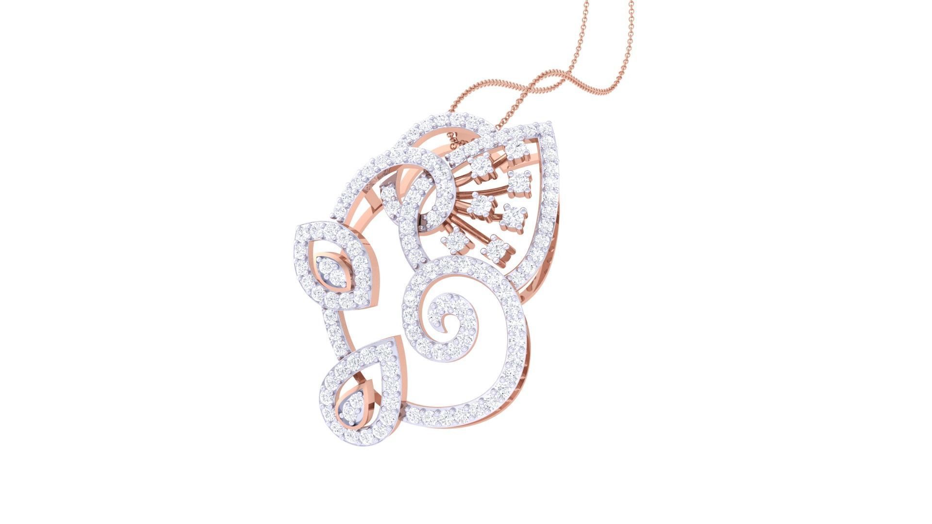 Women Pendant 3dm STL OBJ FBX Renders Details 3D print model_1