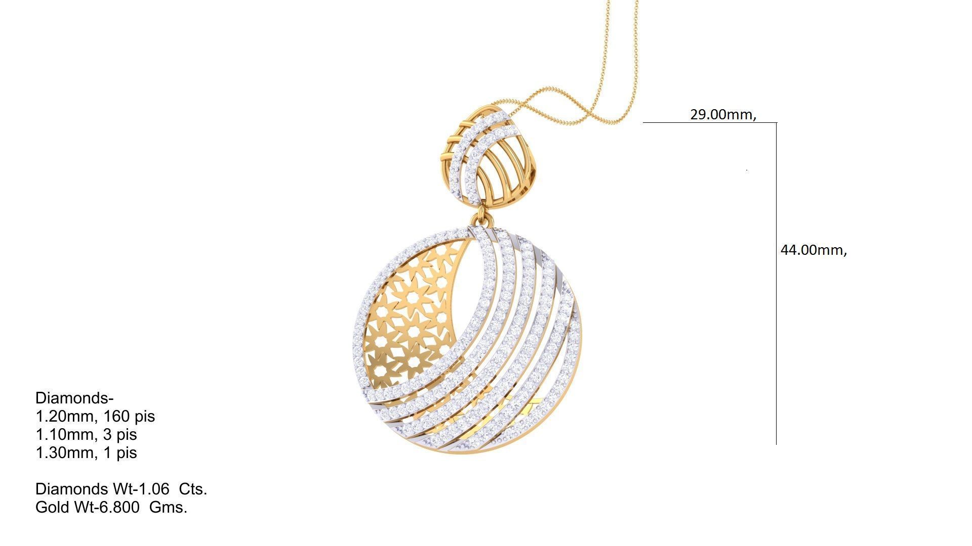 Women Pendant 3dm STL OBJ FBX Renders Details 3D print model_2