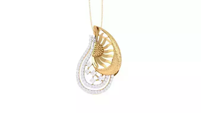 Women Pendant 3dm STL OBJ FBX Renders Details