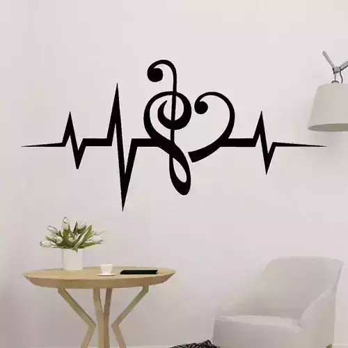 Love Music Icons Wall Decoration