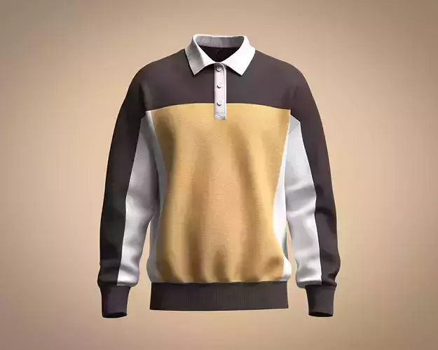 Polo Neck Sweatshirt