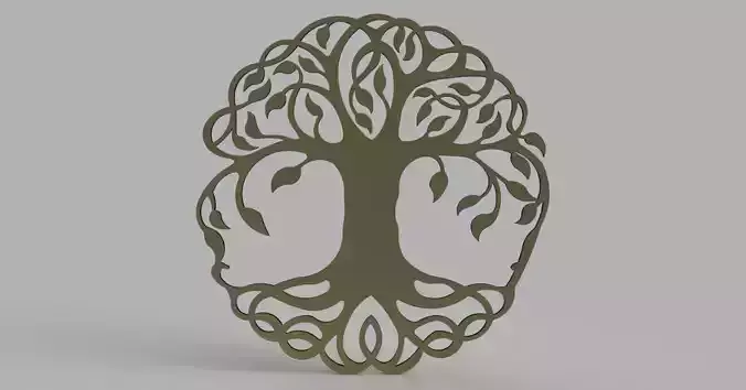 tree coaster or wall decoration 3D model