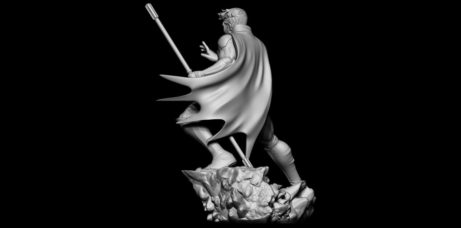 Fan Art Robin Statue - Standalone version 3D print model_4