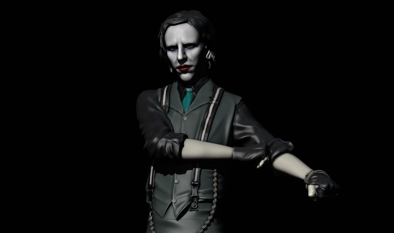 marilyn manson 3D printing 3D print model_11