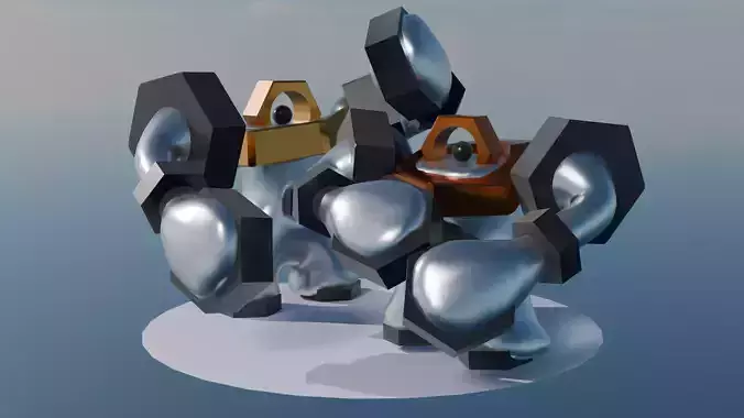 Pokemon Melmetal and Shiny Version