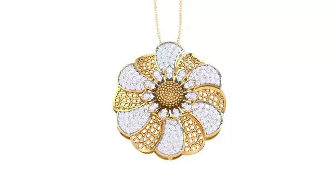 Women Pendant 3dm STL OBJ FBX Renders Details