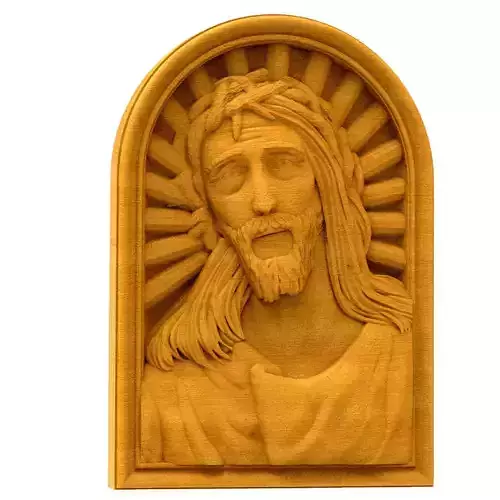 3D model STL panel Christ