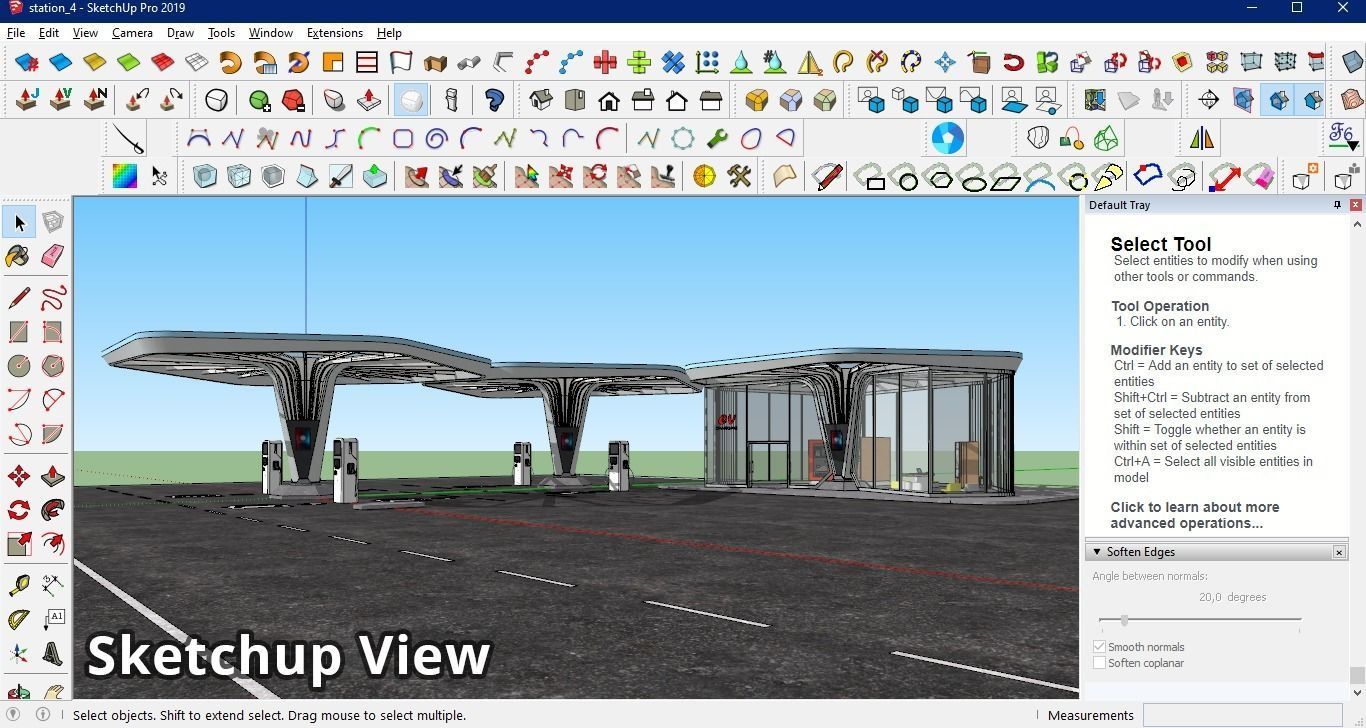 Electric Vehicle Charging Station 4 3D model_11