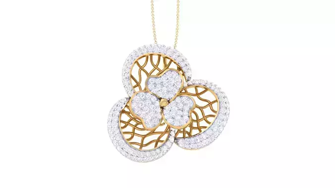 Women Pendant 3dm STL OBJ FBX Renders Details