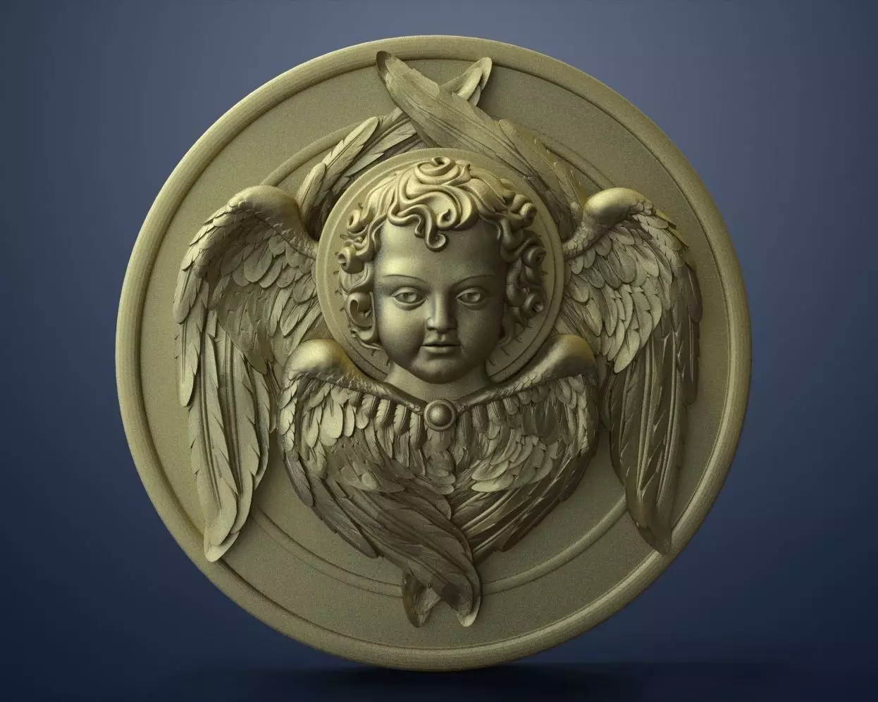 3D model STL Panel angel 3D model_0