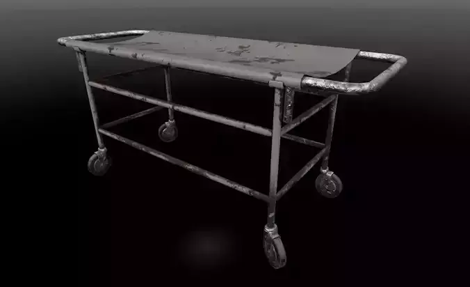 3d Stretcher old medical cart