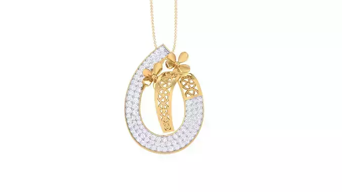 Women Pendant 3dm STL OBJ FBX Renders Details