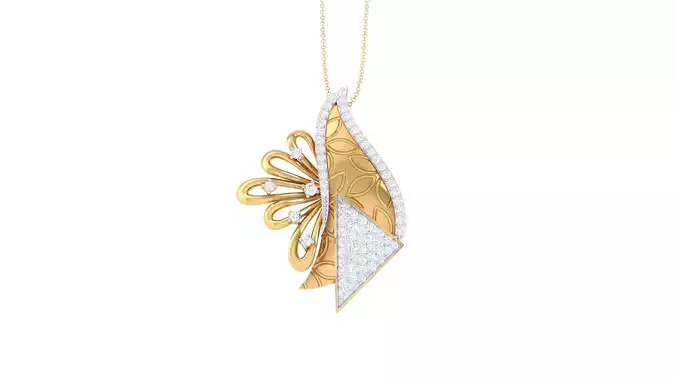 Women Pendant 3dm STL OBJ FBX Renders Details