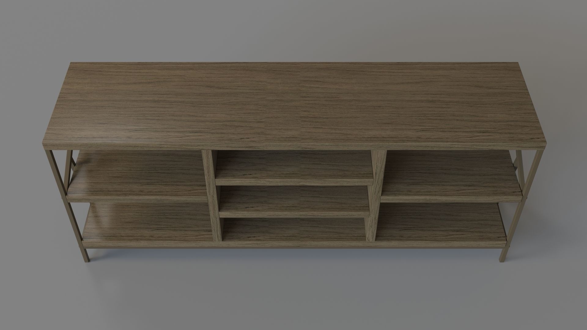 Logan Geometric Cutout Side TV Stand Brown 3D model_3