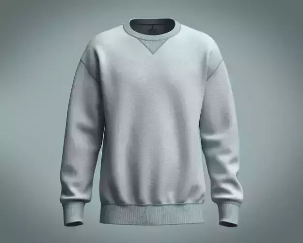 Contrast Ribbed Sweatshirt