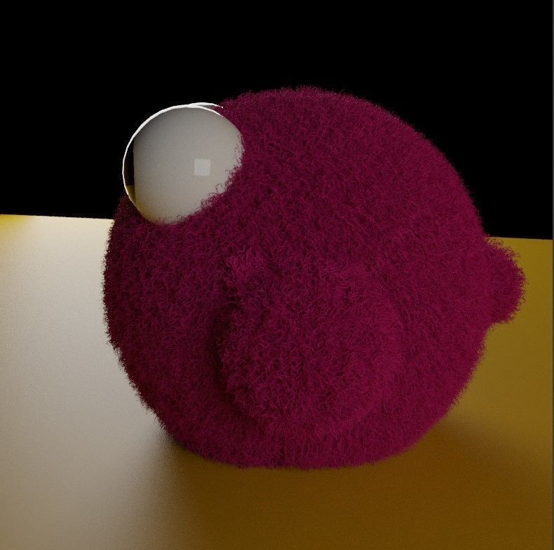 Purple plushie Free 3D model_2