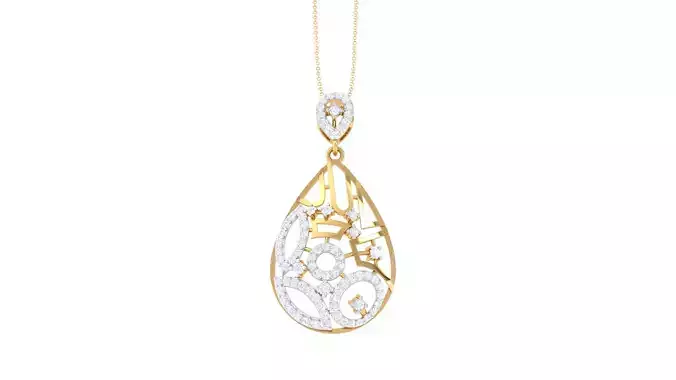 Women Pendant 3dm STL OBJ FBX Renders Details