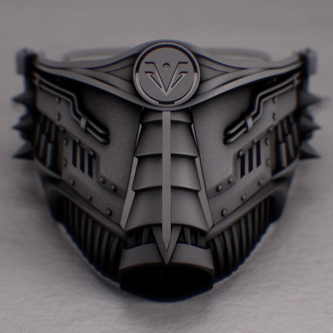 metal mask 2 3D print model_8