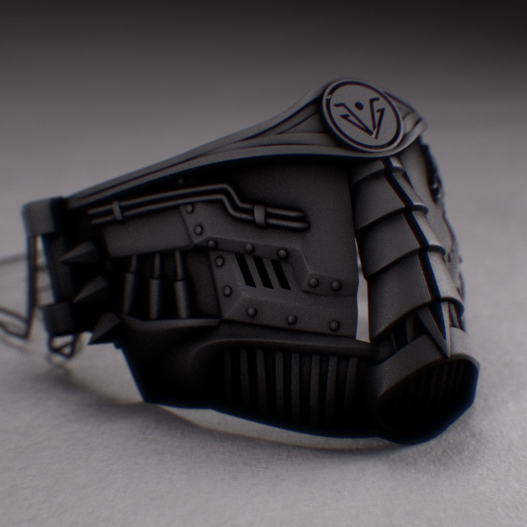 metal mask 2 3D print model_9
