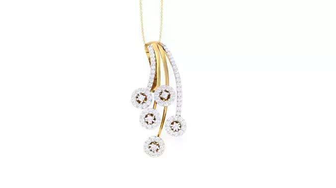 Women Pendant 3dm STL OBJ FBX Renders Details