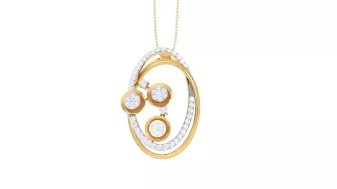 Women Pendant 3dm STL OBJ FBX Renders Details