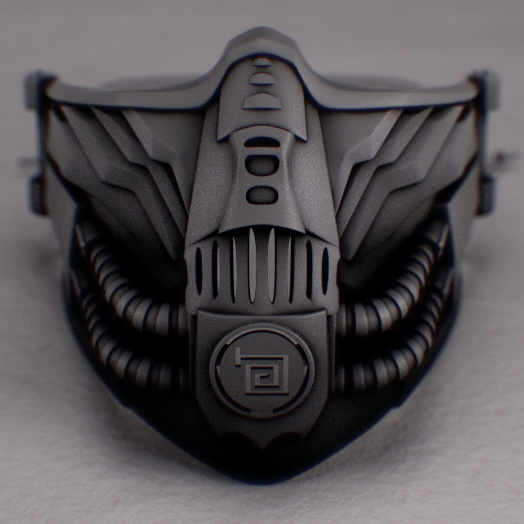 metal mask 4 3D print model_7
