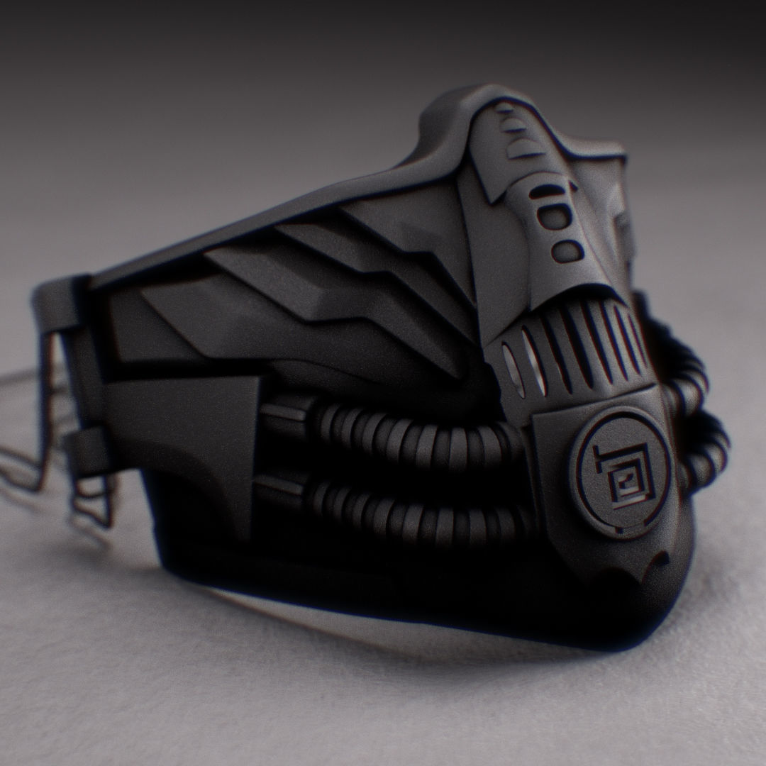 metal mask 4 3D print model_8