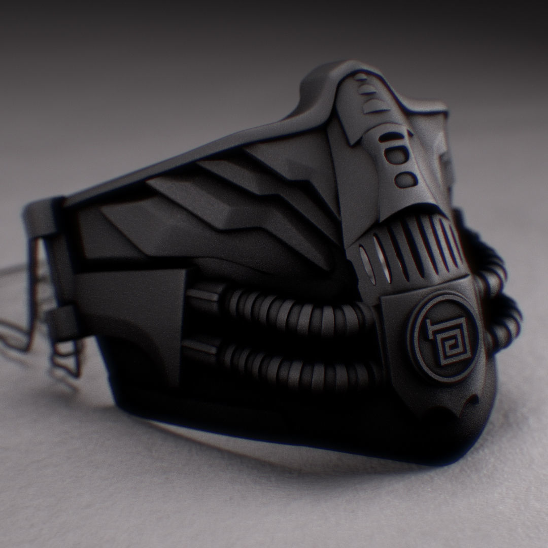 metal mask 4 3D print model_4