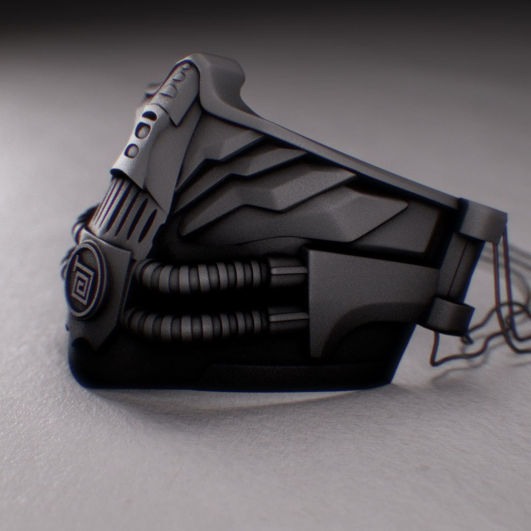 metal mask 4 3D print model_12