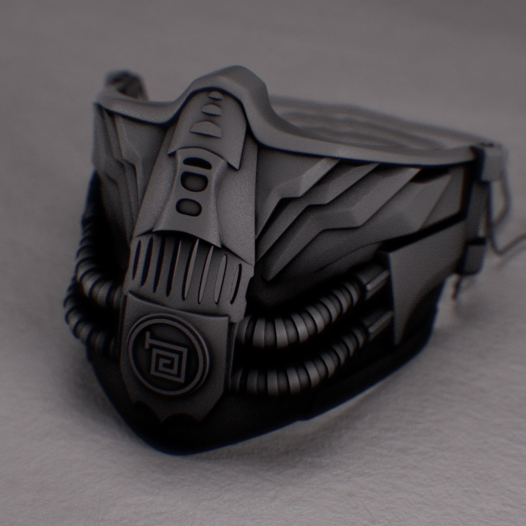 metal mask 4 3D print model_13