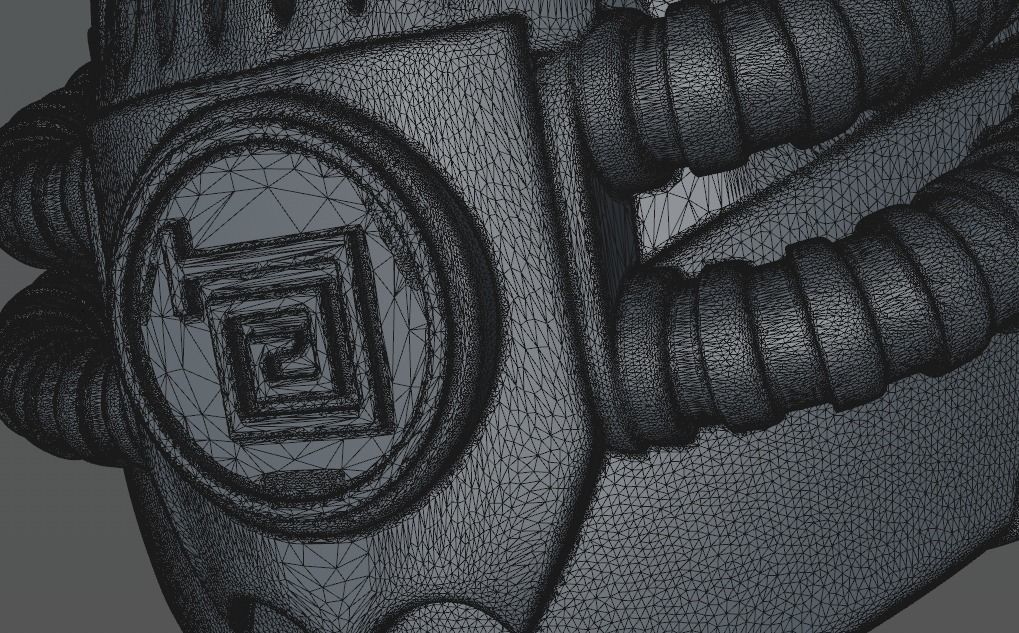 metal mask 4 3D print model_17